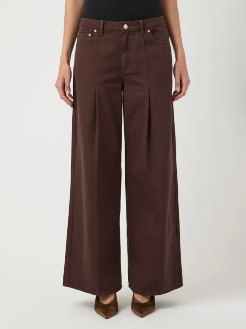 Hovedbilde Elsie MW Wide Jeans Coffee Bean 