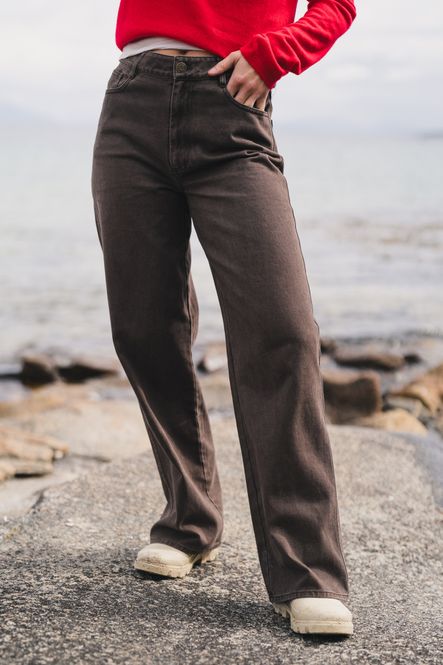 Hovedbilde Ann Wide Trousers Brown 