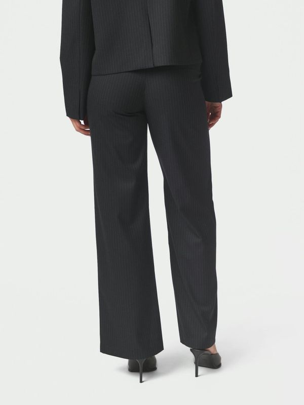 Nathalie Slim Pinstripe Pants Dark Navy 