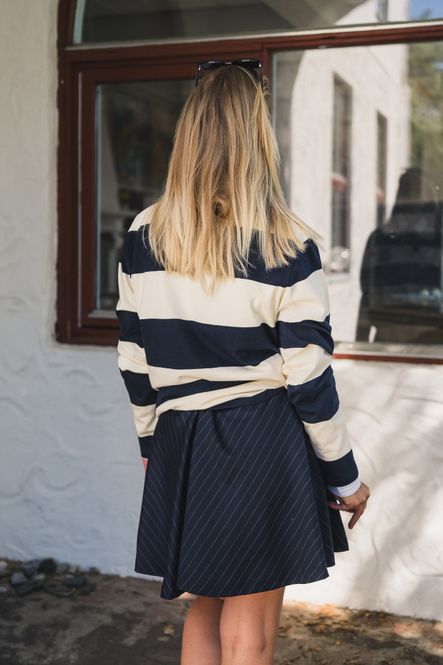 Hovedbilde R Rugger Navy Striped 