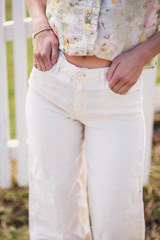 Culotte Linen Summer Ecru 