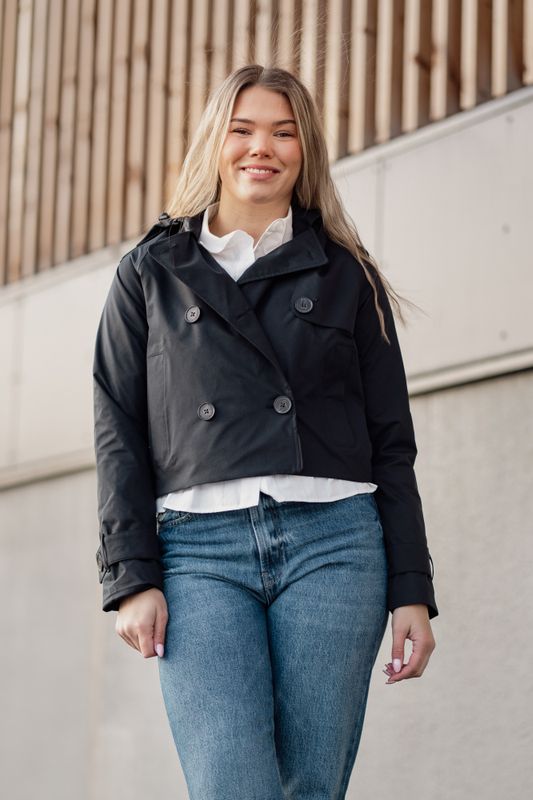 Skydekke Trench New Black 