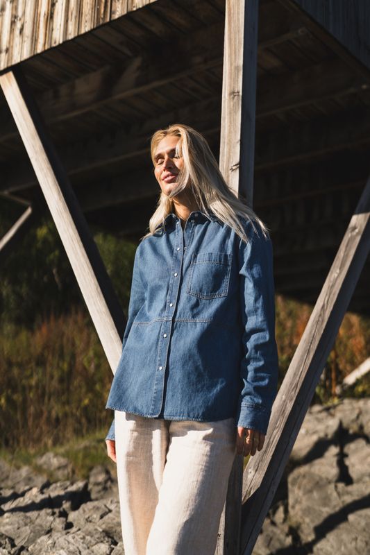 Alvine Shirt Medium Blue Denim 