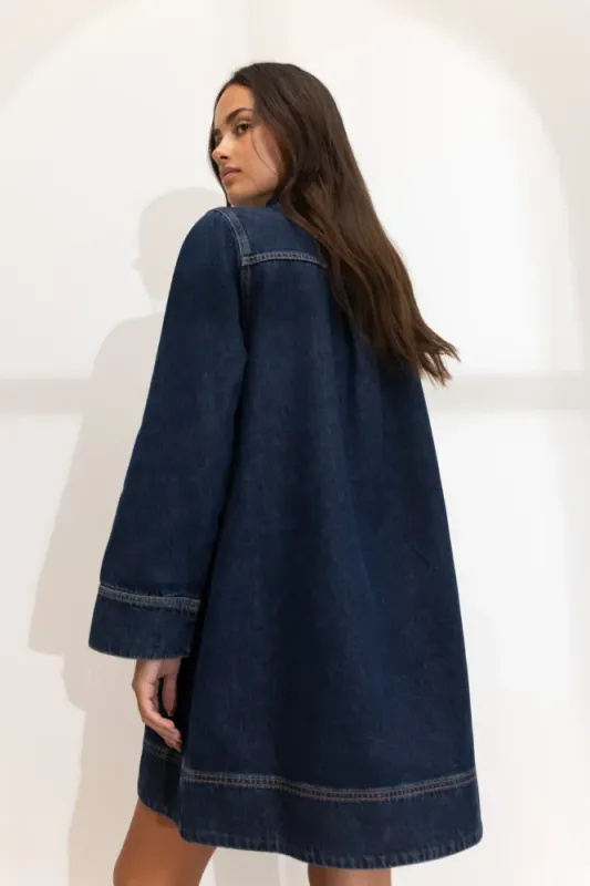 Alba Dress Dark Blue 