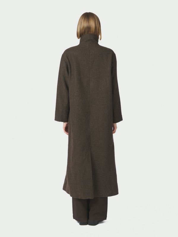 Marcel Mini Check Coat Brown 