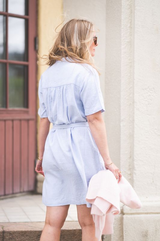 Pennie Ginia 2/4 Shirt Dress Skyway Melange