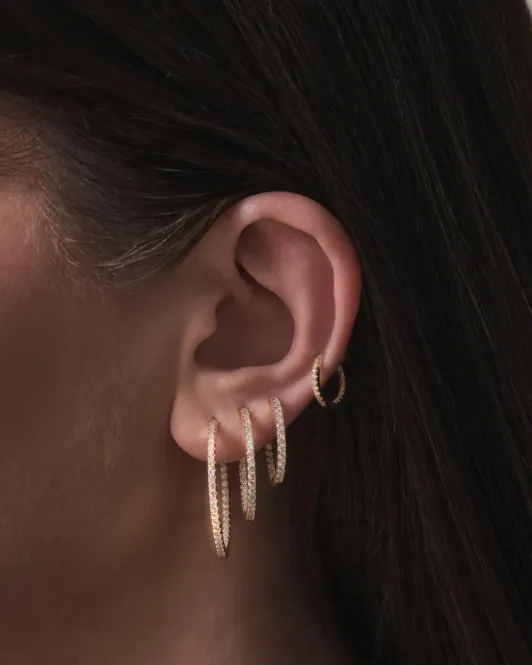 Hovedbilde Eterno Hoops 20mm Gold 