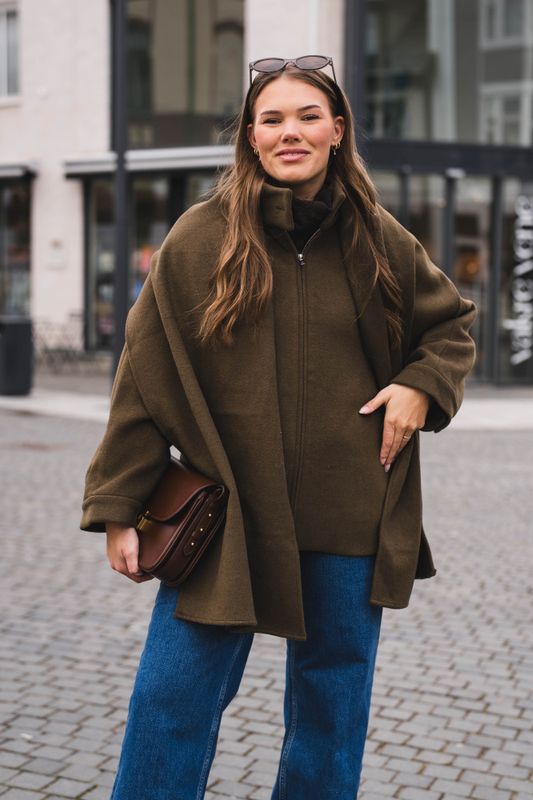Paige Wool Jacket Khaki 