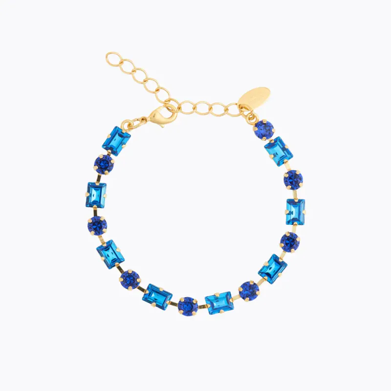 Diora Statement Bracelet Gold ReCreated Blue Combo