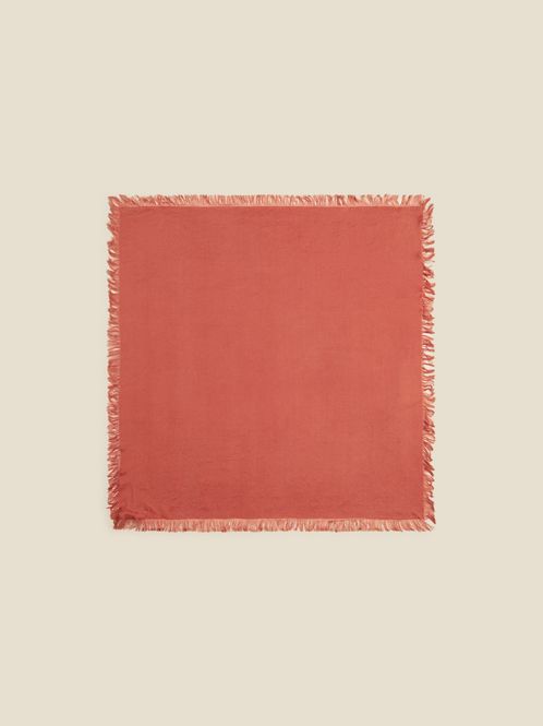 Hovedbilde Fine Scarf Solid Fringed Light Red 