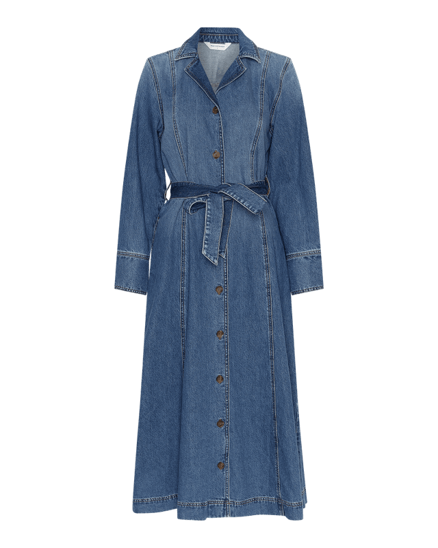 Turo Alena Shirt Dress Mid Blue Wash 