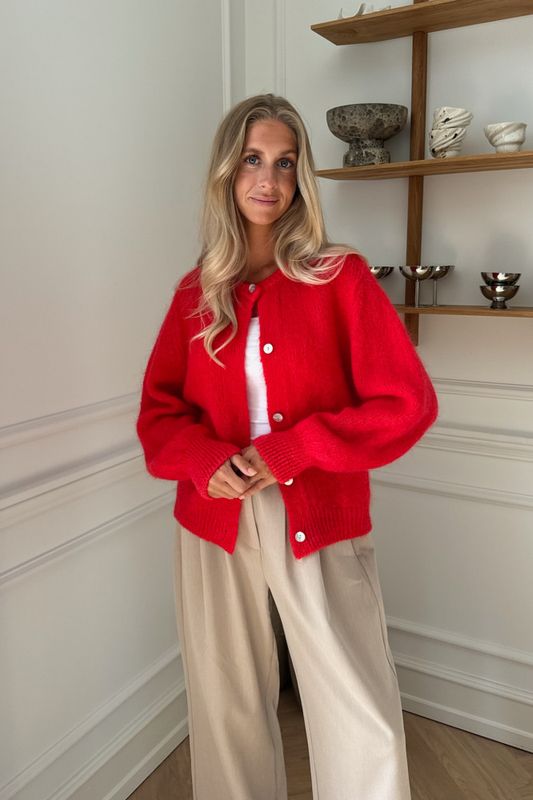 Idaic Cardigan Red 