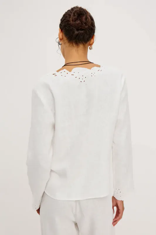 Fleur Top White