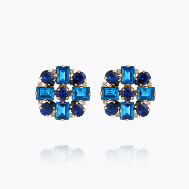 Hovedbilde Diora Statement Earrings Gold ReCreated Blue ...