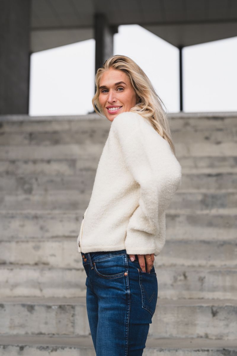 Colette Cardigan White