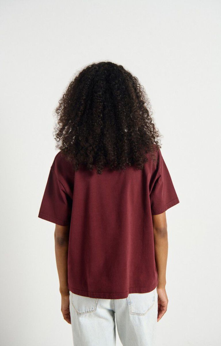 Fizvalley T-Shirt Vintage Burgundy 