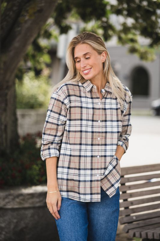 Elishaw Shirt Hessian Tartan 