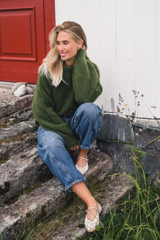 Thea Amalie Pullover Chive Melange 