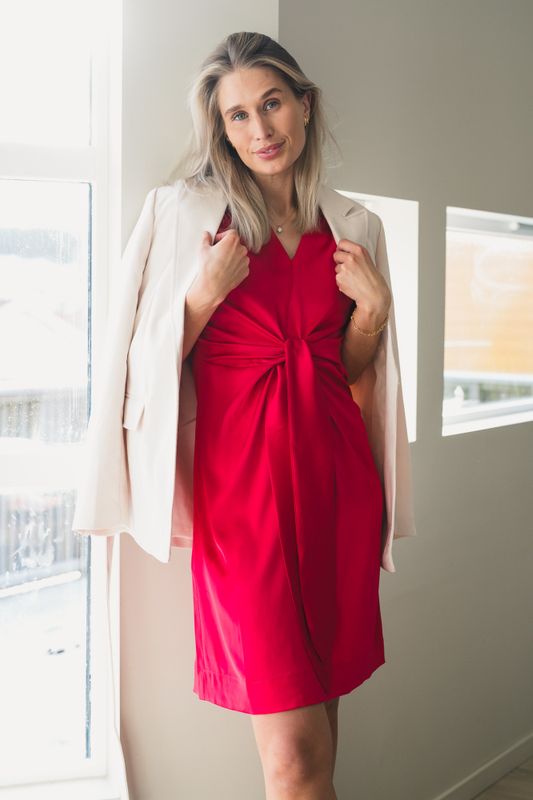 Blair Dress Semi Rich Deep Pink 