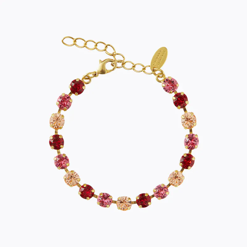 Nicola Bracelet Gold Scarlet Combo 