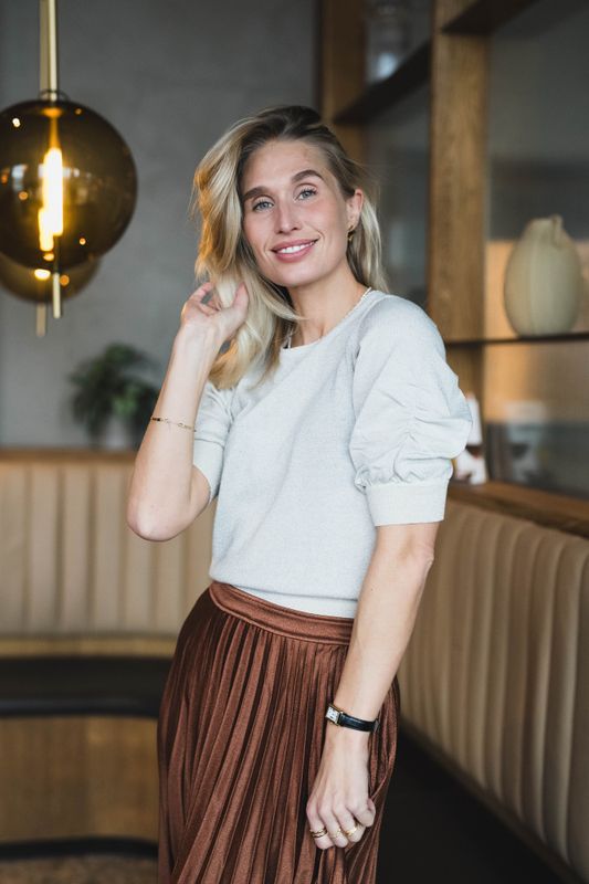 Varaia Pullover Whitecap Gray With Lurex