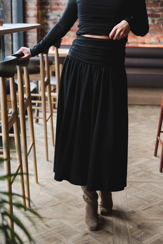 Jersey Skirt Black 