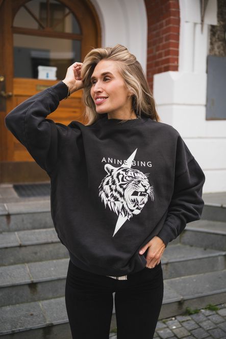 Hovedbilde Miles Sweatshirt Tiger Washed Black 