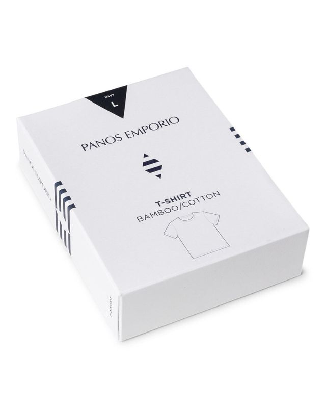 Bamboo/Cotton Crew Tee Navy 