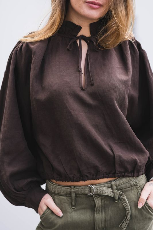 Brooke Blouse Cocoa Brown 