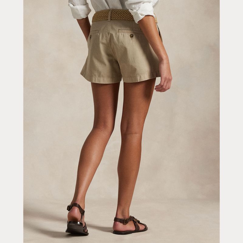 Cotton Chino Short Khaki 