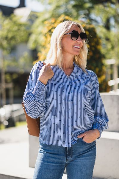 Hovedbilde Trixie Dot V-Shirt Blue 