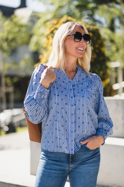 Hovedbilde Trixie Dot V-Shirt Blue 