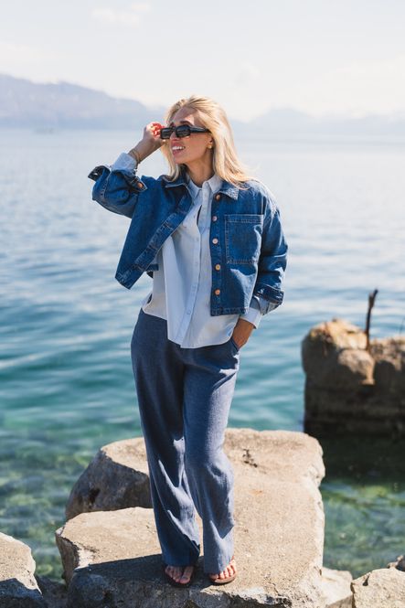 Hovedbilde Turig Alena Shirt Mid Blue Wash 