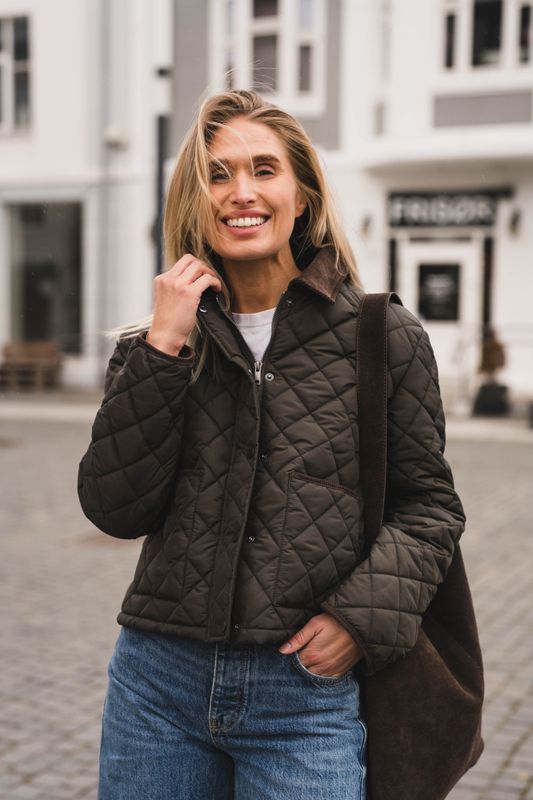 Kanya Quilt Jacket Khaki 