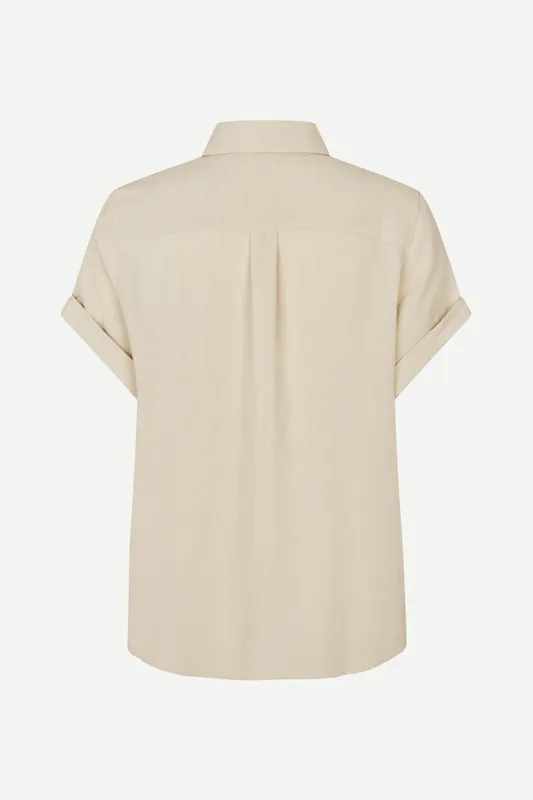 Samajana SS Shirt 15938 Bone White Melange 
