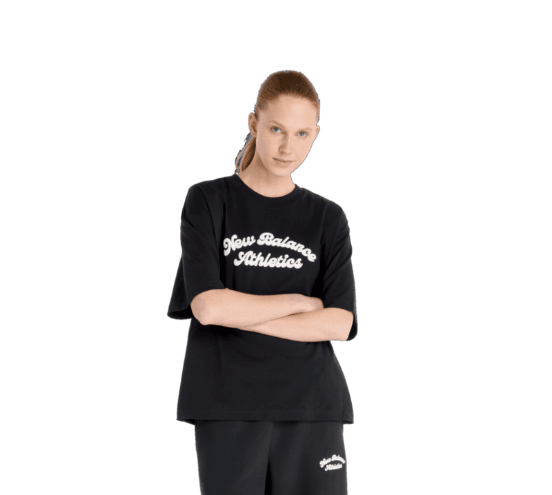 Linear Heritage Oversized T-Shirt Black 