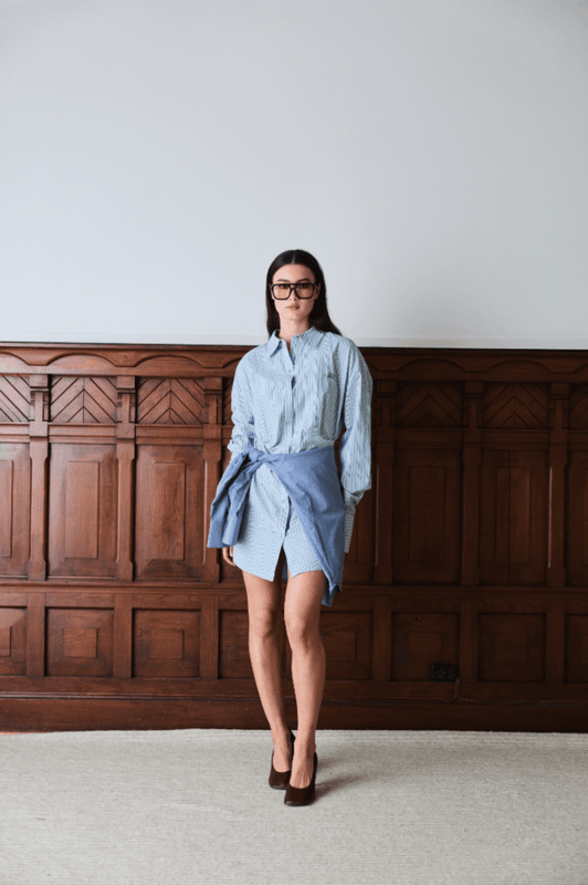 Atari Dress Sky Stripe 