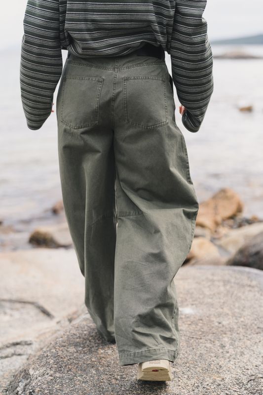 Ruby Barrel Trousers Dark Green 
