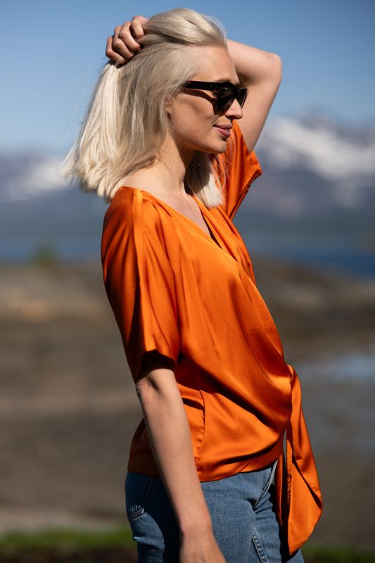 Dagmar Blouse Tangerine 