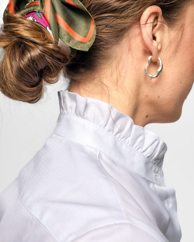 Juliette Herringbone Shirt White 