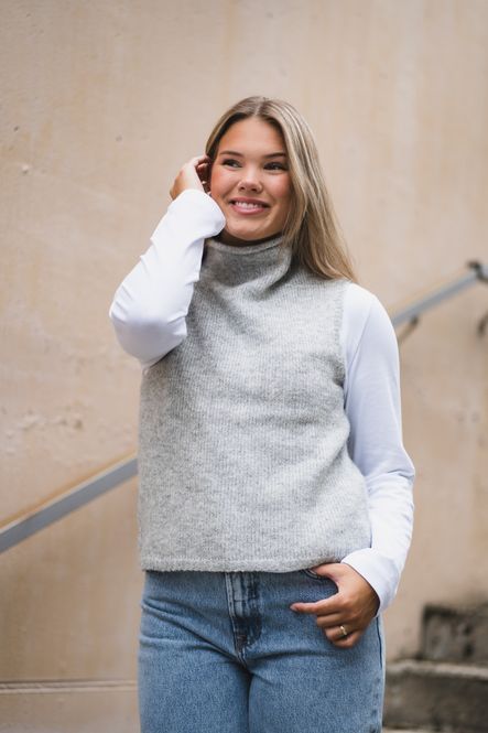 Hovedbilde Odelia Knit Top Light Grey 
