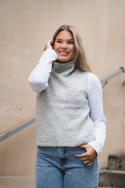 Hovedbilde Odelia Knit Top Light Grey 