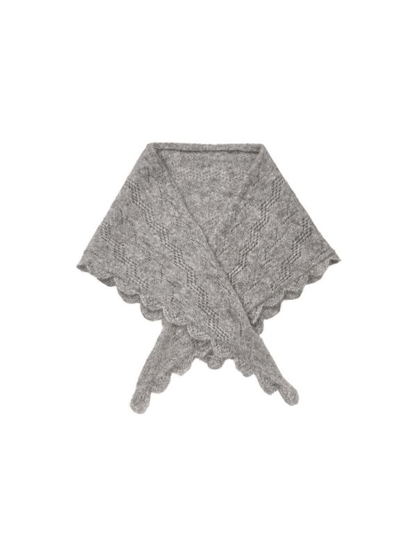 Opany Triangle Scarf Grey Melange 