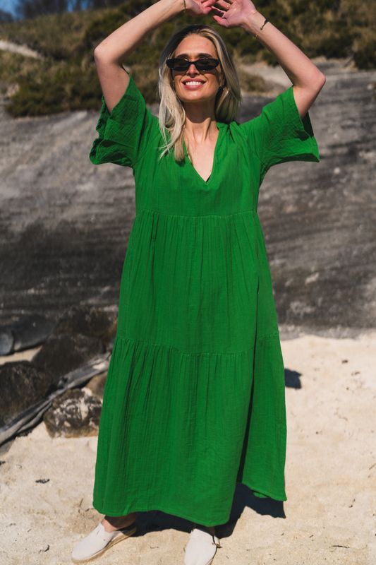 Casablanca Dress Goddess Green 