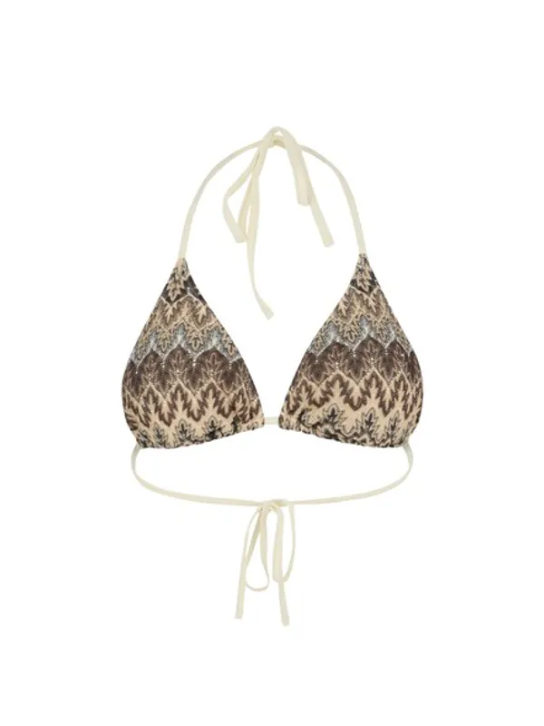 Amber Bel Bikini Top Mocha Brown 
