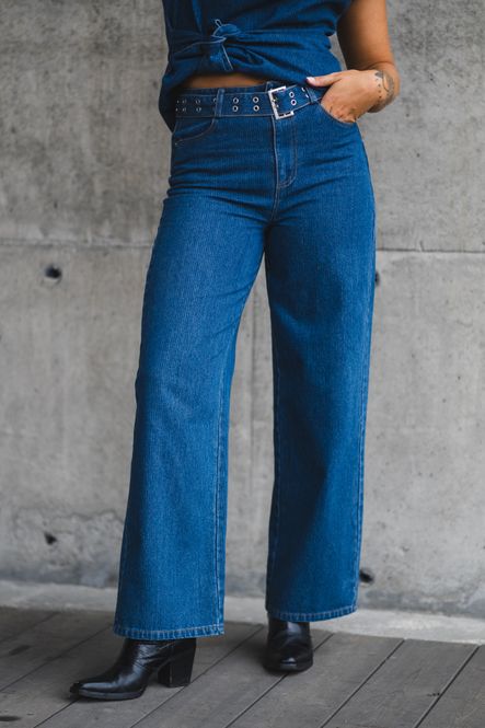Hovedbilde Kimmy Belt Jeans Dark Denim 
