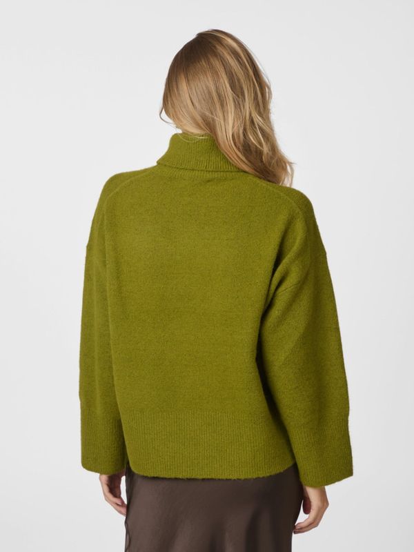 Naline Knit Blouse Sage Green 