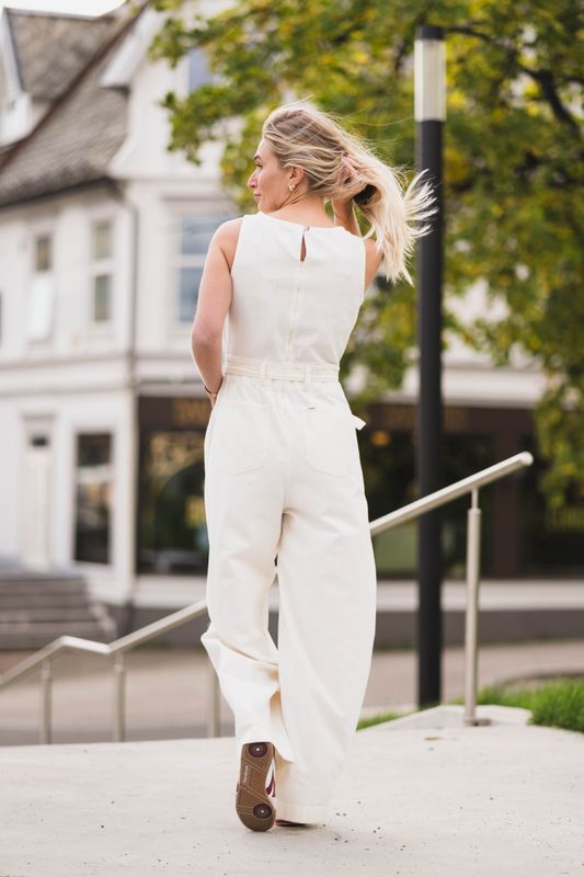 Boatneck Jumpsuit Natural 