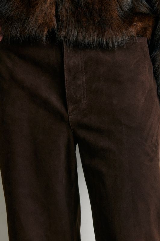 Zonie Suede Jeans Demitasse