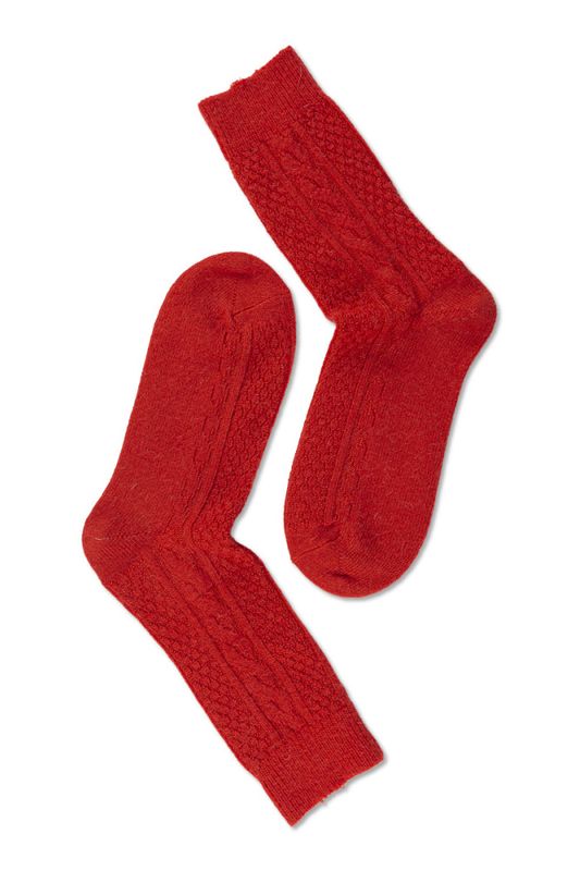 Wool Cable Red 